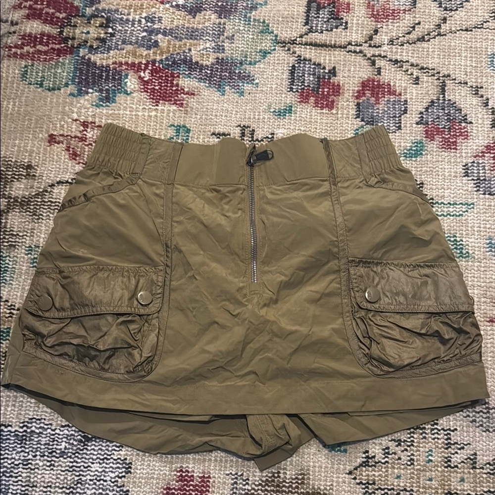 Olive Green Free People Movement athletic skort
